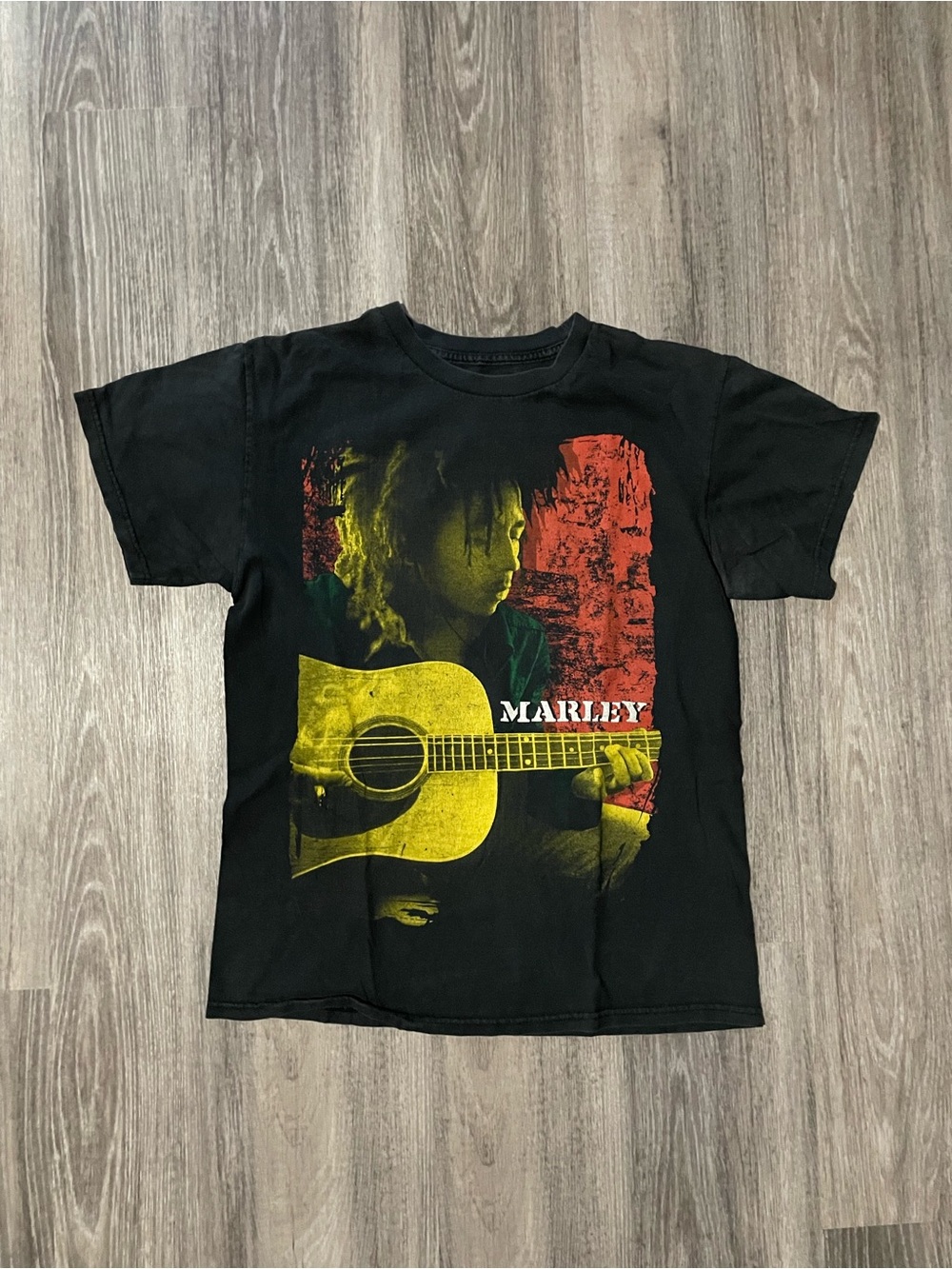 Bob Marley Graphic Guitar T-Shirt